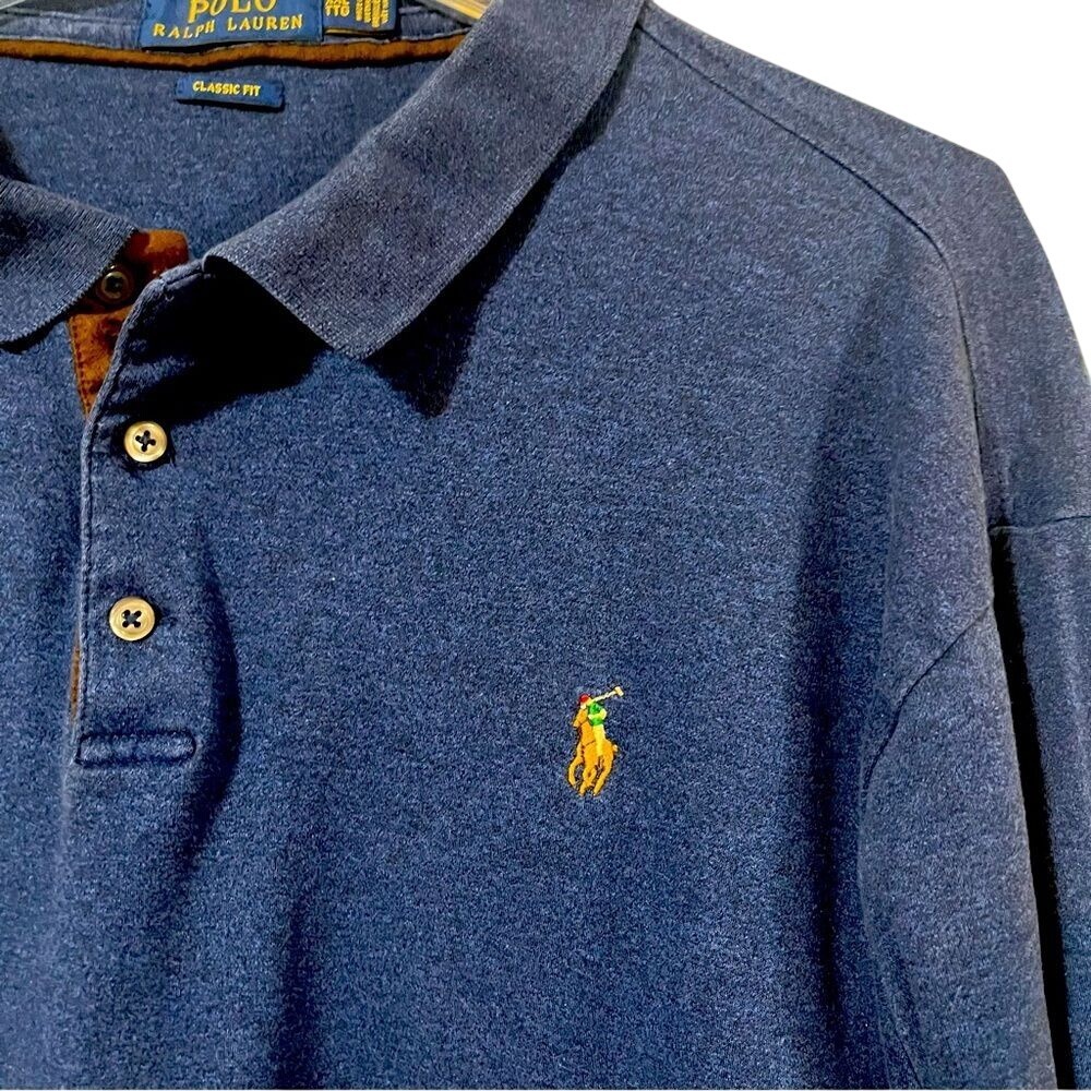 Polo Ralph Lauren XXL Men's Navy Long Sleeved Shirt